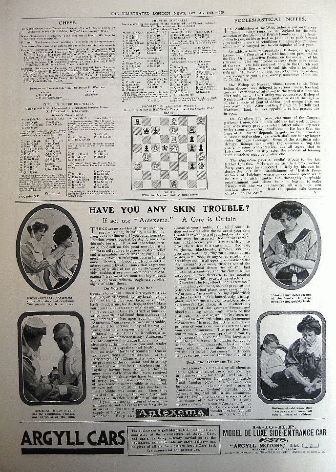 Chess - Ecclesiastical Notes + 2 Adverts